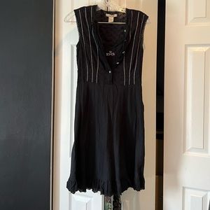 free people black lace mini sleeveless dress